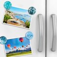 thumbnail image 4 of Glass Fridge Magnets, 12Pcs Ocean Strong Magnetic Refrigerator Magnet Fridge Sticker Cute Locker Magnet for Kitchen Office Whiteboards Cabinets Photos Creative Decorative Magnets for Gift, 4 of 7