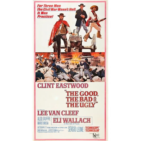 Everett Collection EVCMSDGOTHEC028HLARGE The Good The Bad & The Ugly Clint Eastwood Lee Van Cleef Eli Wallach 1966 Poster Art Movie Poster Masterprint, 24 x 36 - Large