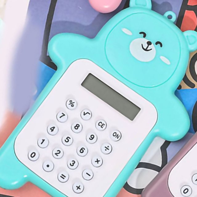Cute Caculatators Caculatator Student Calculator Portable Calculator Mini Calculator Portable Calculator Cute Bear Style 8 Digit Calculator Mini Cartoon Calculator For Girl