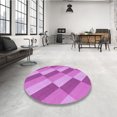 thumbnail image 4 of Ahgly Company Machine Washable Indoor Rectangle Transitional Violet Purple Area Rugs, 5' x 8', 4 of 7
