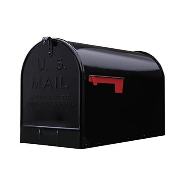 Gibraltar Mailboxes Stanley Boîte aux Lettres à Montage Postal, Acier Galvanisé Noir, Très Grande Capacité, ST200B00