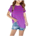 thumbnail image 2 of Birdeem Chemises pour Filles Chemises pour Enfants T-Shirt Graphique à Manches Courtes Col Rond Crop Top pour Filles et Garçons de 3 à 14 Ans T-Shirt Tee, 2 of 12