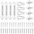 thumbnail image 1 of vidaXL Ensemble d'Accessoires pour Voile d'Ombrage 12 Pcs en Acier Inoxydable, 1 of 5