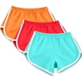 thumbnail image 2 of Timegard 3pc Womens Yoga Short Elastic Waisted Summer Athletic Running Active Sports Shorts Sweatshorts, 2 of 7