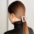 thumbnail image 3 of Ruiboury 6pcs Plastic Strong Hold Matte Hair Clamps Fashionable Style Wide Application Durable Convenient purple white orange 1Set, 3 of 6
