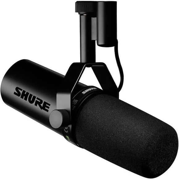 Shure SM7DB | Dynamic Vocal Microphone with Built-in Preamp – Studio Mic for Streaming, Podcasting, and Recording- Black