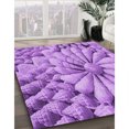 thumbnail image 3 of Ahgly Tapis Rectangulaire Lavable en Machine Intérieur Transitionnel Violet Violet, 7 Pieds x 10 Pieds, 3 of 7