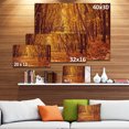 thumbnail image 3 of Yellow Forest and Fallen Leaves - Modern Forest Canvas Art, 3 of 4