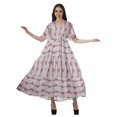 thumbnail image 4 of Moomaya Robes d'Été Imprimées à Manches Courtes pour Femmes, Tenue de Fête Décontractée, 4 of 4
