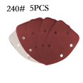 thumbnail image 1 of 5 Pcs 140*98mm Sandpaper Triangle Hook & Loop Abrasive Sanding Disc Grit 40-1000, 1 of 7