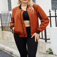 thumbnail image 3 of Veste de Baseball Légère pour Femmes - Bomber Élégant avec Poches, 3 of 6