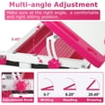 thumbnail image 4 of FDW Ensemble de Chaises, Rangement Étude Enfant École Hauteur Réglable Table pour Enfants Bureau Enfants, Pink, 4 of 7