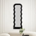 thumbnail image 4 of Mainstays Wavy Floor Length Stylish Framed Mirror, Has Frame, Black, 20x58in., 4 of 6
