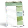 thumbnail image 3 of Undated Daily Planner Notebook with PVC Clear Front Cover, Double Twin Wire Coil, Portable To Do List Notepad for Scheduling, Note Taking and Task Organization, 3 of 8