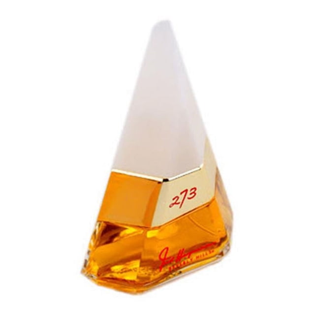 273 par Fred Hayman pour Femmes, Vaporisateur Eau de Parfum 2,5 oz. un Parfum pour Femmes en Bouteille Triangulaire avec accents Dorés et base Transparente Révélant le Parfum de Couleur Ambre. Recommandé pour les Soirées, Il Présente des notes de Gardénia, de fruits Exotiques, d'Ambre Doux et de Bois de Santal.