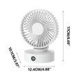 thumbnail image 2 of Boovnll Desk Fan, Adjustable High Speed USB Rechargeable Table Fan Lightweight Compact Quiet Small Fan for Home, Bedroom, Office, Travel, Camping, RVs, Summer Gift, Mini Fan - Fan, 2 of 2