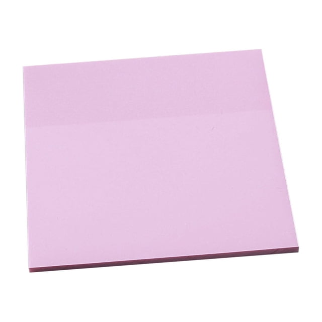 Transparent PET Sticky Notes Pack - Semi-See-Through Student Reminder Sheets for Books, Files & Office Annotation - 75x75mm