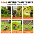 thumbnail image 4 of VEVOR 43CC 6-in-1 Multi-Functional Trimming Tools, Gas Hedge Trimmer, Weed Eater, String Trimmer, Brush Cutter, Edger, Pole Saw Chainsaw Pruner with Extension Pole, 4 of 9