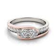 thumbnail image 2 of Two Stone Diamond Ring in 14k White And Rose Gold (3/4 cttw) Size 7, 2 of 4