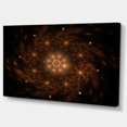 thumbnail image 2 of Large Rounded Brown Fractal Flower - Floral Canvas Art Print, 2 of 3