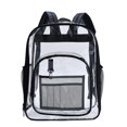 thumbnail image 1 of Lochimu17 Inch Clear Backpack Waterproof Clear Backpack Heavy Duty Clear Backpack Large Capacity School Bag School Bag With Adjustable Straps Black, 1 of 7