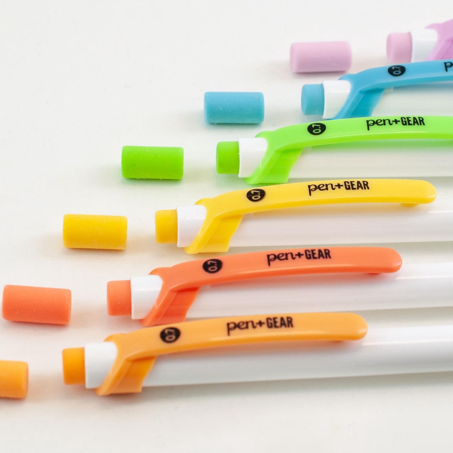 Crayons mécaniques rechargeables Pen+Gear #2 avec recharges de mine, 0,7 mm, lot de 6