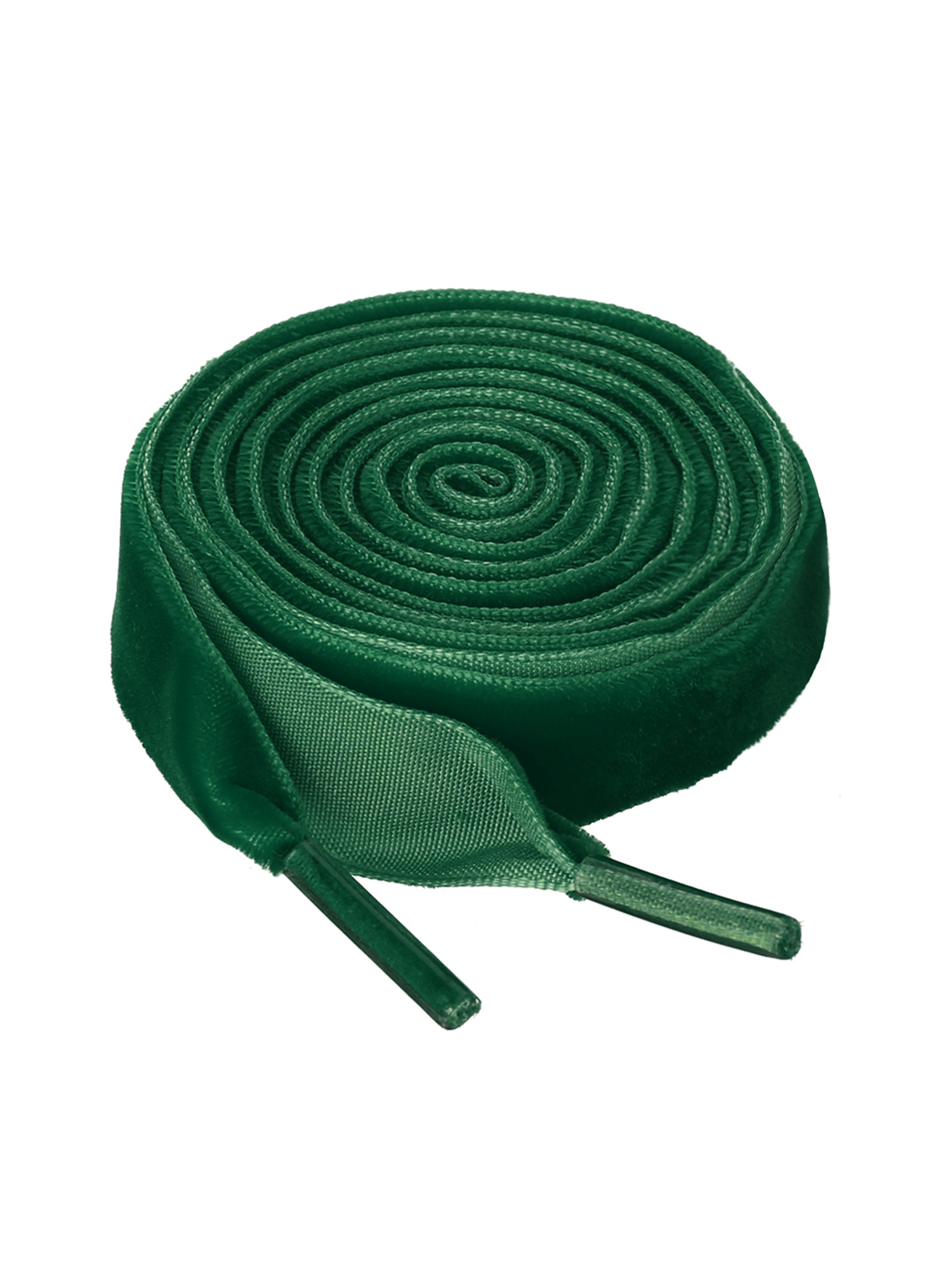 INSPIRE CHIC Women's Wide Ribbon Shoe Laces Flat Velvet Shoelaces Strings Green 100cm/39"
