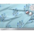 thumbnail image 3 of Soimoi Poly Georgette Tissu Feuilles & Tissu Imprimé Floral par la Cour 52 Pouces de Large, 3 of 3