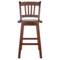 thumbnail image 4 of Tabouret de comptoir pivotant à dossier à lattes Fina, 4 of 9