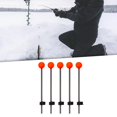 thumbnail image 3 of jinwen 5 Pcs Canne à Pêche sur Glace Pointe Supérieure Ressort Boule Rouge pour Accessoires de Pêche Grande, 3 of 9