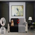 thumbnail image 2 of Housse de Protection Réversible pour Meubles de Chiens et Chats Chaise Marine/gris, 2 of 5