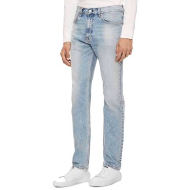 Calvin Klein Jeans Coupe Droite pour Hommes Cabana, Bleu Cabana, 40W X 30L
