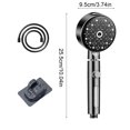 thumbnail image 3 of PRETXORVE 6 High-pressure Handheld Shower Head High Stream Rate Portable Shower Head with-meter Hose and Non Punching Bracket, 3 of 9