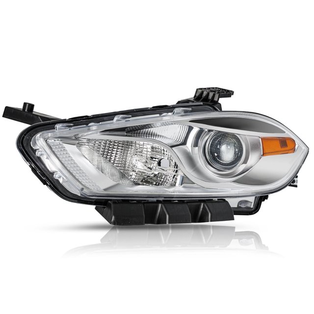For 2013-2016 Dodge Dart Chrome Housing Clear Lens Headlights Factory Style