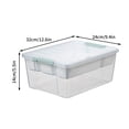 thumbnail image 3 of Toy Storage Containers with Lids,Brick Shaped Kids Toy Organizer Box, Plastic Clear Stackable Toy Bin Chest for Building Block Dolls,Toys Storage Organizer Bins, Building Blocks Storage, 3 of 4