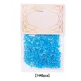 thumbnail image 1 of 1440 Pieces Glass Crystal Set Flat Back Gift Excellent Gloss Nail Art Rhinestones DIY Handcraft Manicure Accessories Card Making Blue, 1 of 7