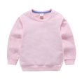 thumbnail image 3 of LSLJS Toddler Baby Boy Girl Fleece Pullover Sweatshirt Solid Color Crewneck Blouse Shirt Tops Warm Fall Winter Clothes, 3 of 5