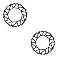 thumbnail image 2 of Ruiboury Lightweight And Easy To Install - Smooth Operation Chain Ring For Bicycles Bicycles Crank Bike Chain 50T black 2Set, 2 of 6