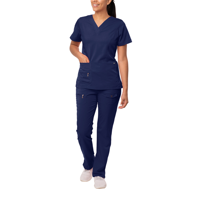 Adar Pro Breakthrough Plus Ensemble de Sarrau pour Femmes - Haut à Col en V Amélioré et Pantalon à Multiples Poches - Petite / Grande