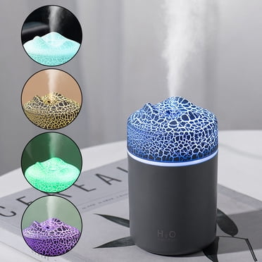 Dvkptbk Usb Humidifier with Light ,Quiet Cool Mist Humidifier for Bedroom and Office ,Plants, Easy to Clean Home Humidifier Home Essentials