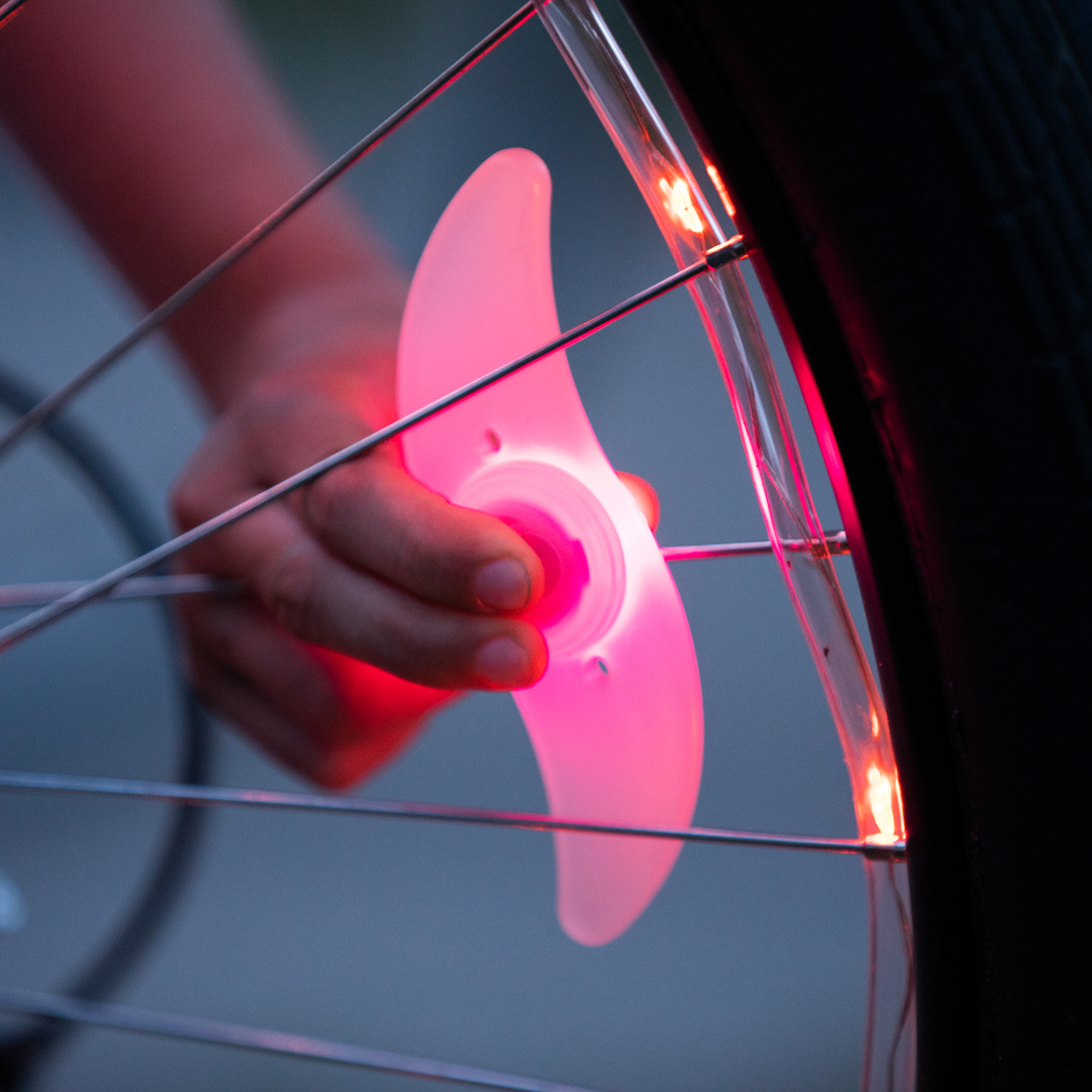 Lumière de rayons pour vélo Brightz – Sélection de couleurs