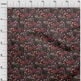 thumbnail image 3 of oneOone Rayonne Rouge Tissu Floral Matière de Robe Tissu Imprimé Tissu au Mètre 56 Pouces de Large, 3 of 4