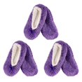 thumbnail image 1 of CHOK Adult Super Soft Warm Cozy Fuzzy Soft Touch Slippers Non-Slip Lined Socks  Assortment B  Medium 3 Pairs, 1 of 5