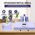 thumbnail image 4 of Eastvita 15x24 Inch Digital Sublimation Heat Transfer Machine Combo T-Shirt/Hat/Mug/Plate/Cap Heat Press, 4 of 6
