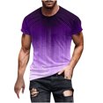 thumbnail image 2 of Qertyioot T-shirt à Manches Courtes pour Hommes à Imprimé, Col Rond, Mode Décontractée, Manches Courtes, Liquidation, 2 of 5