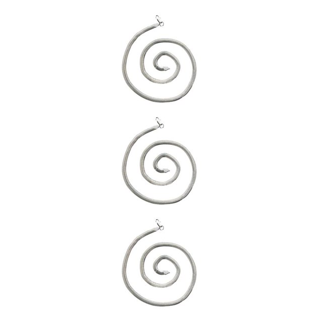 Thinsony Silver Versatile Silver Chain Necklace Stylish And Unique Accessory Statement With Style Metal silver 55cm 3Set