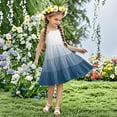 thumbnail image 2 of Tranfacy Robes d'Été pour Ados, Robe d'Été pour Filles, Robe d'Été Boho pour Fille 4-14 Ans à Dégradé de Couleurs, Décontractée, Sans Manches, à Étages, Style Nuisette, 2 of 7