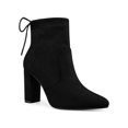 thumbnail image 1 of Unique Bargains Women's Pull on Drawstring Block Heel Ankle Boots Black US 7.5, 1 of 7