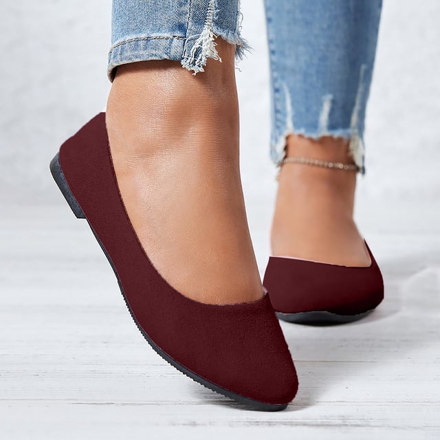 Dvkptbk Pantoufles pour Femmes Mode Femmes Décontractées Bout en Pointe Confortables Chaussures Décontractées Chaussures pour Femmes