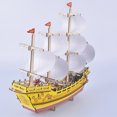 thumbnail image 3 of Kids Wooden Puzzle Kit DIY Merchant Ship Design Wooden Trick Wooden Model Kit, 3 of 10